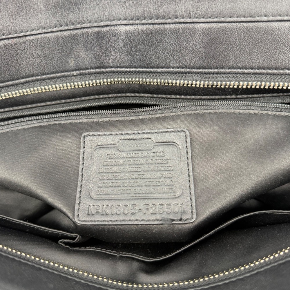 Coach Taylor Op Art Signature Tote Black Jacquard Leather Handbag F25501 - Picture 7 of 10